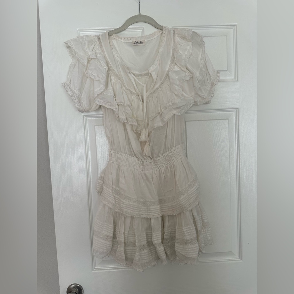 LoveShackFancy Liv Cotton Ruffled Dress